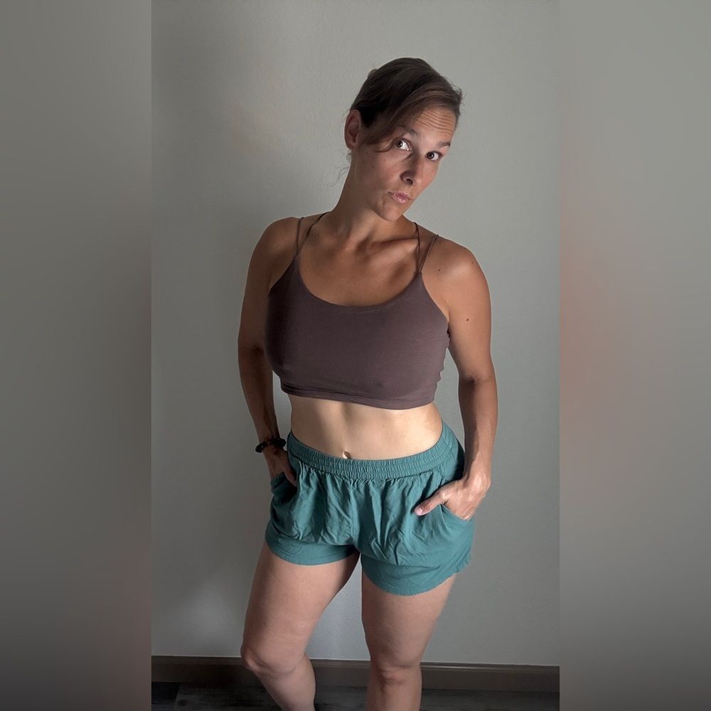 Volcom Shorts Large Teal Viscose Vacation Flowy Pockets Feminine Casual